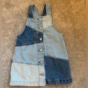 GAP Kids Blue Patchwork Overalls